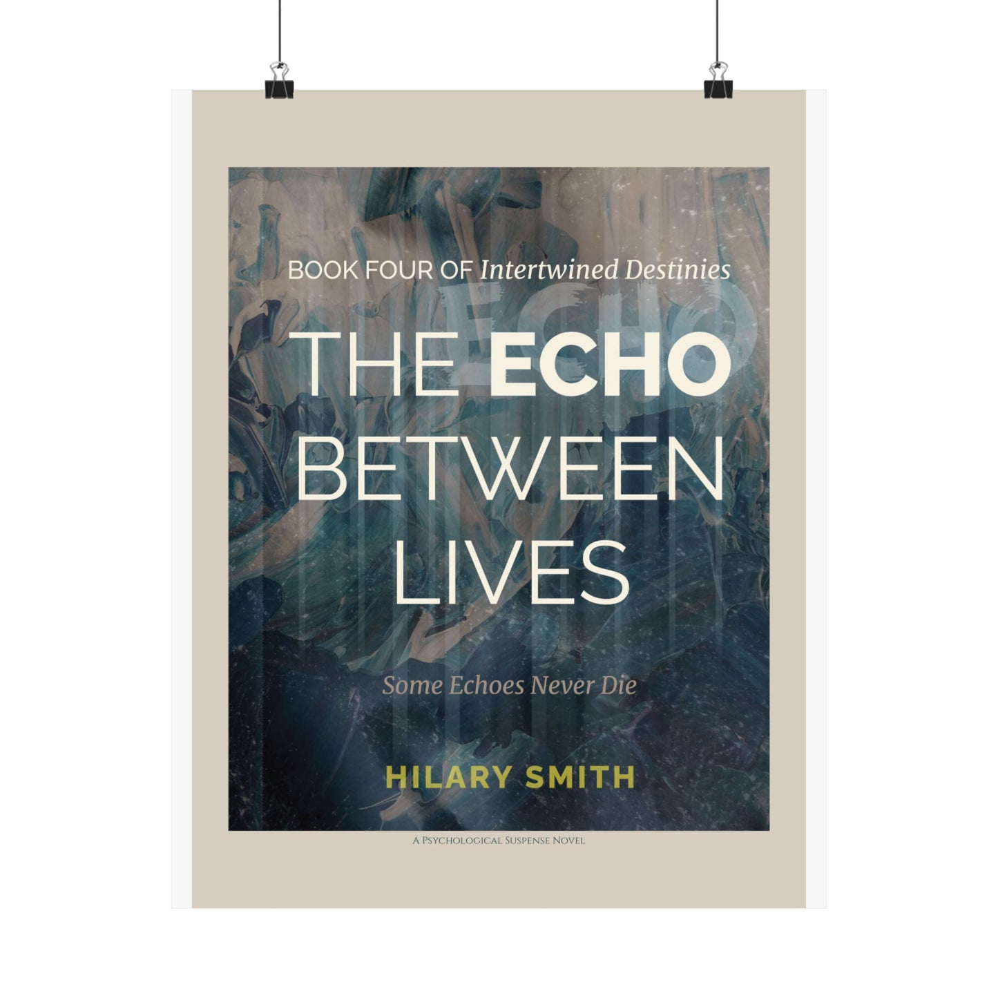 The Echo Between Lives – Psychological Suspense Wall Art (16x20 Matte Poster)