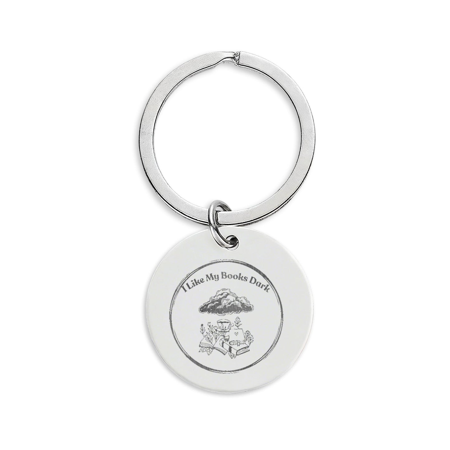 Stainless Steel Round Keychain (Engraving)
